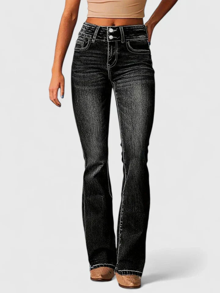 Kenzie - Pohodlné Elastické Bootcut Džínsy