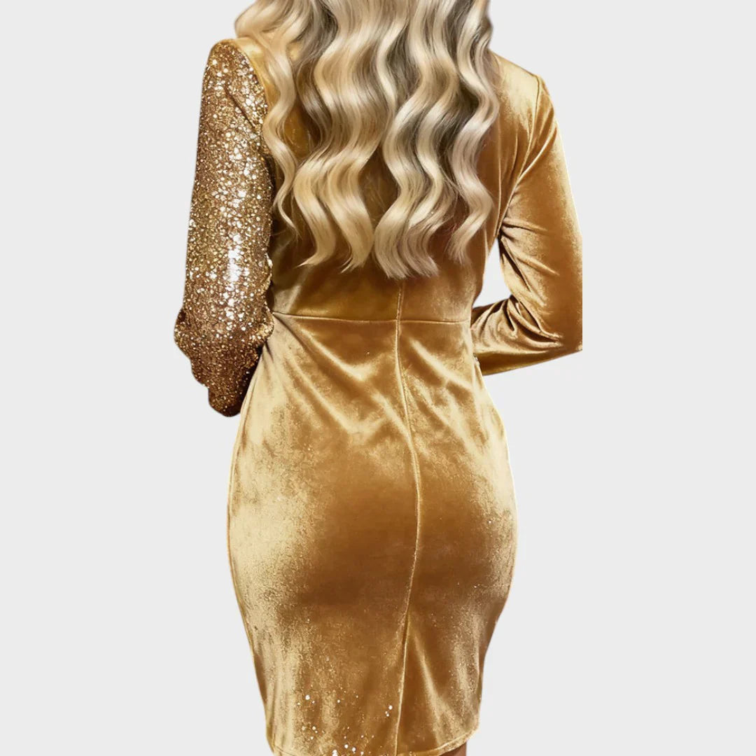 Edie - Robe de Soirée Scintillante Portefeuille