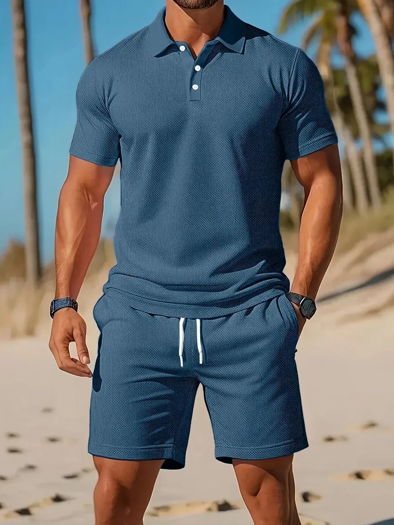 Aiden - Luxury Polo Set with Matching Shorts