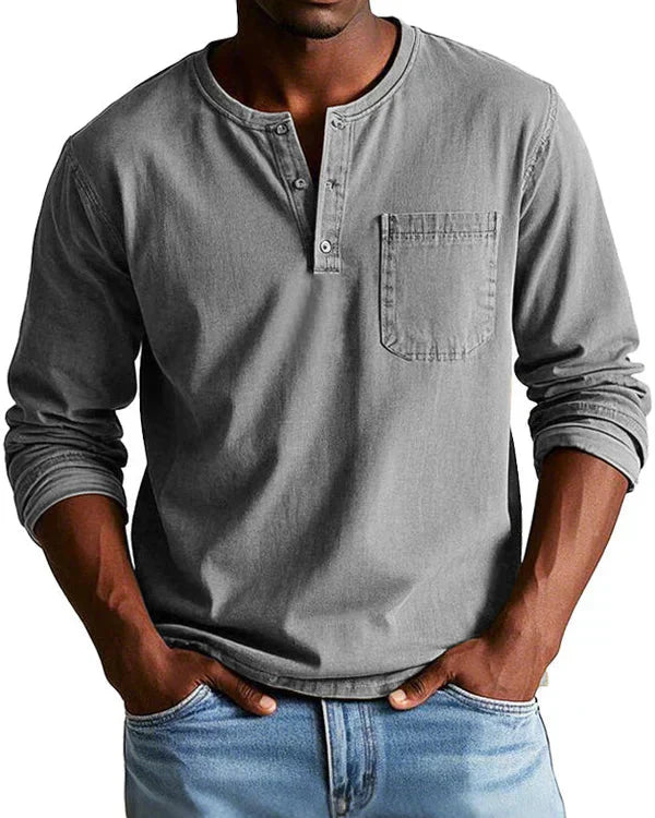 Sebastian - Premium Lightweight Denim Retro Shirt