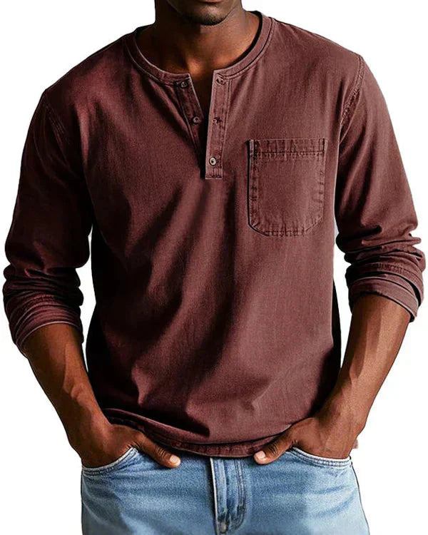 Sebastian - Premium Lightweight Denim Retro Shirt