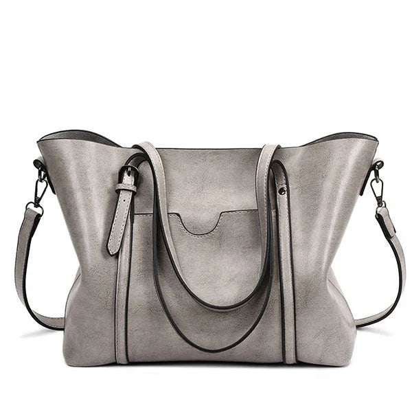 Laila - Bolso Tote Grande Vintage de Cuero