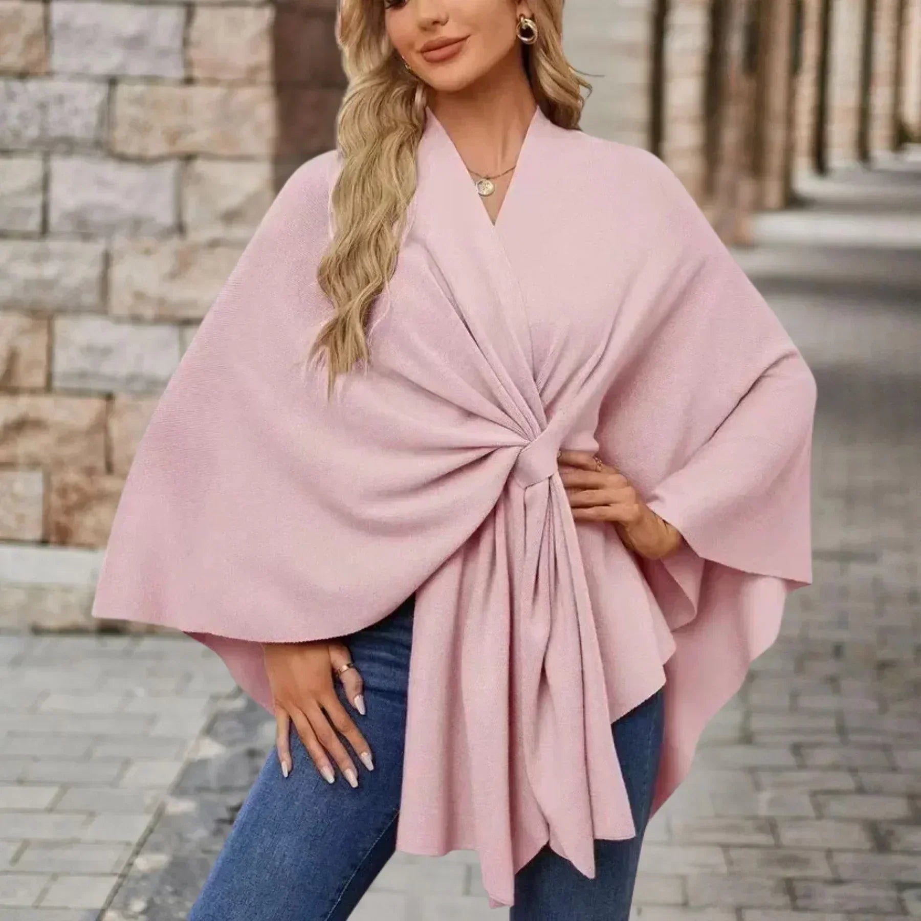 Cassidy - Elegantný Pohodlný Šálový Kabát
