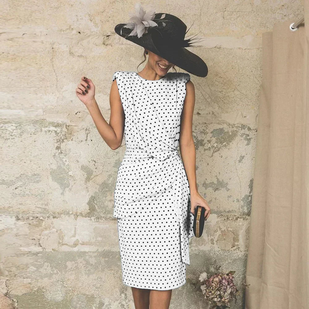 Carlota - Robe Midi Rétro Chic de Qualité Supérieure