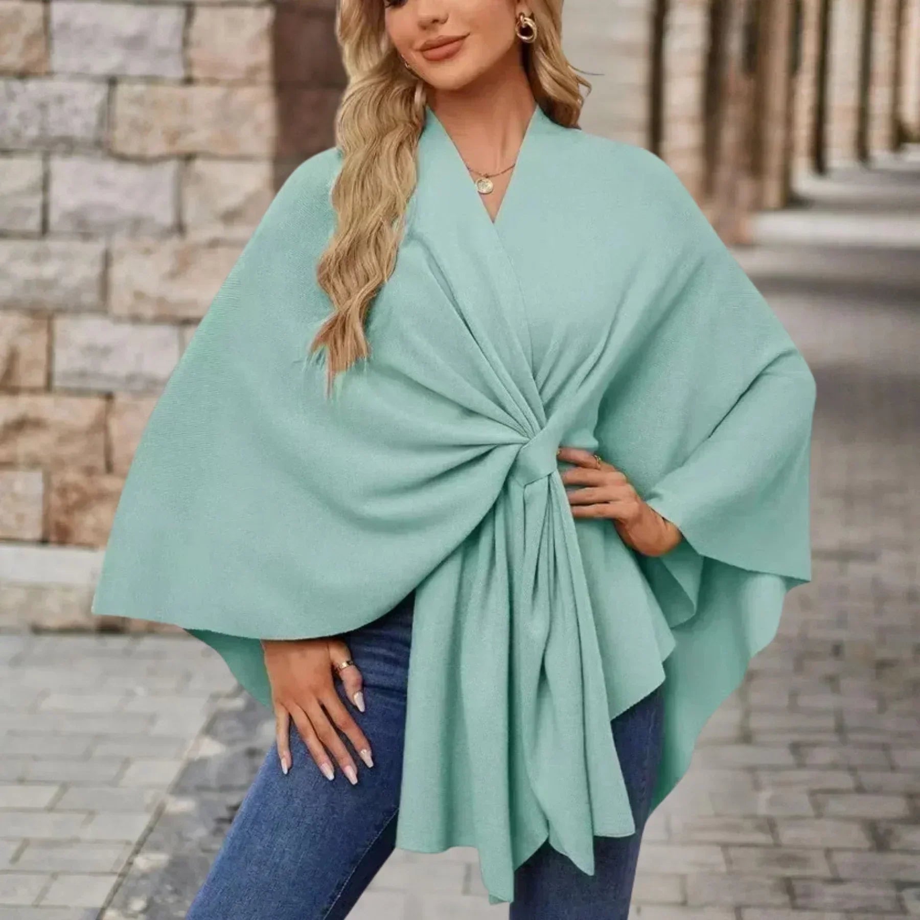 Cassidy - Elegantný Pohodlný Šálový Kabát