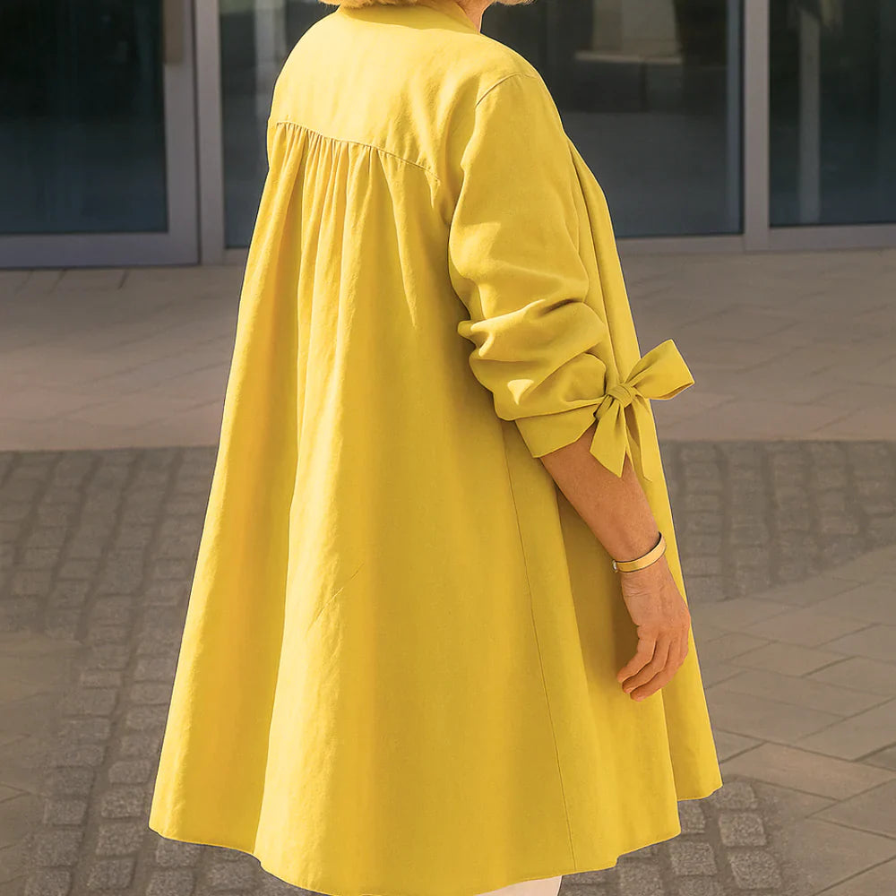 Catalina - Dlhá Bavlnená Blúzka s Gombíkmi