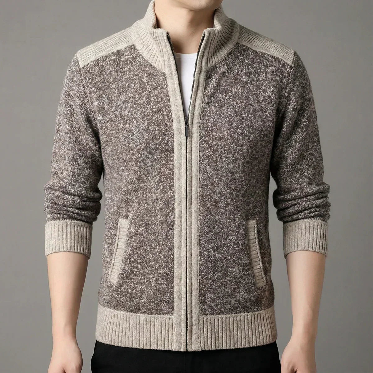 Timothé - Gilet Zippé en Maille d'Exception