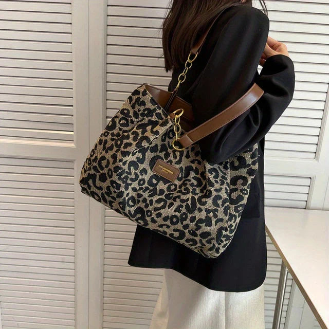 Leonia - Bolso Shopper de Moda Leopardo