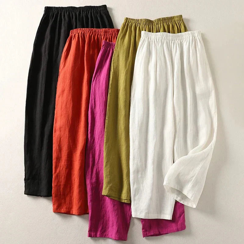 Dayana - Paquete de 5 Pantalones Ligeros de Lino