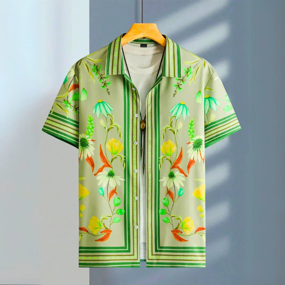 Reece - Luksuriøs Botanisk Design Skjorte