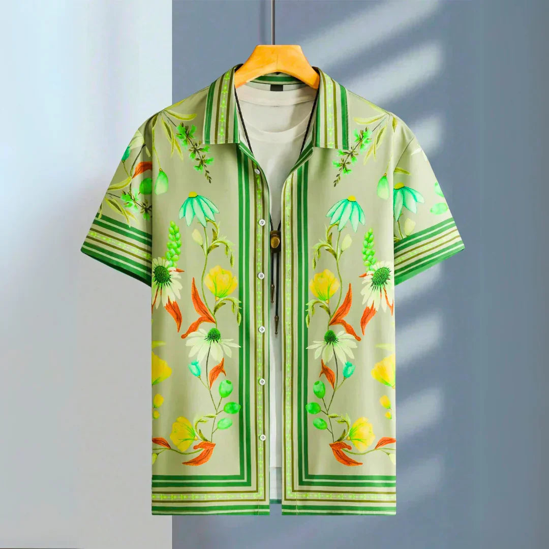 Reece - Luksuriøs Botanisk Design Skjorte