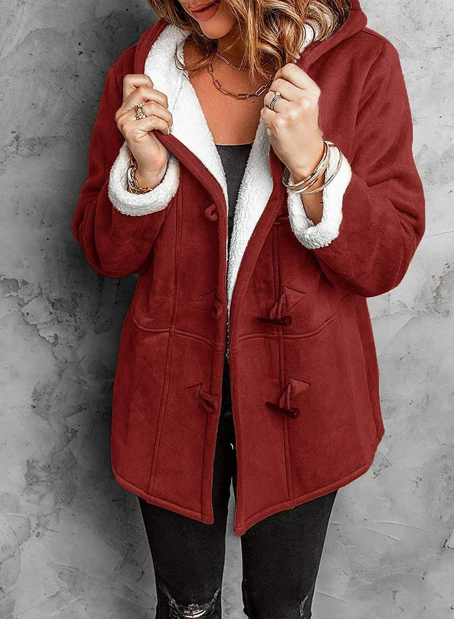Lindora - Manteau Vintage Ultra Doux Automne et Hiver