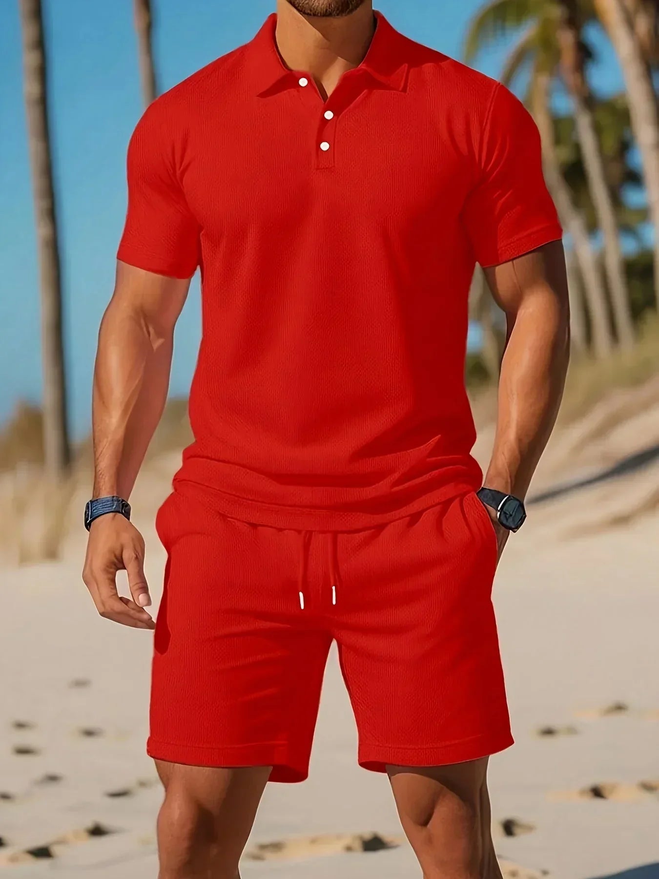 Aiden - Luxury Polo Set with Matching Shorts