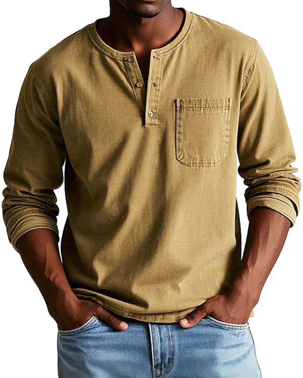 Sebastian - Premium Lightweight Denim Retro Shirt
