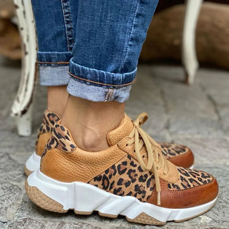 Carisa - Zapatillas Leopardo de Moda Premium