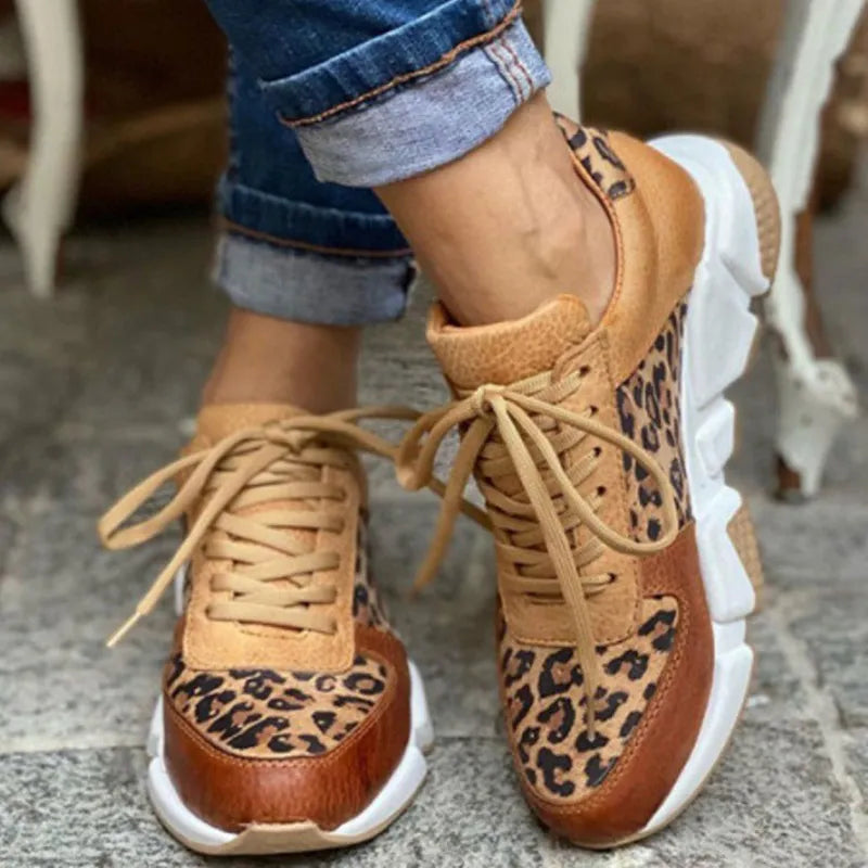 Carisa - Zapatillas Leopardo de Moda Premium