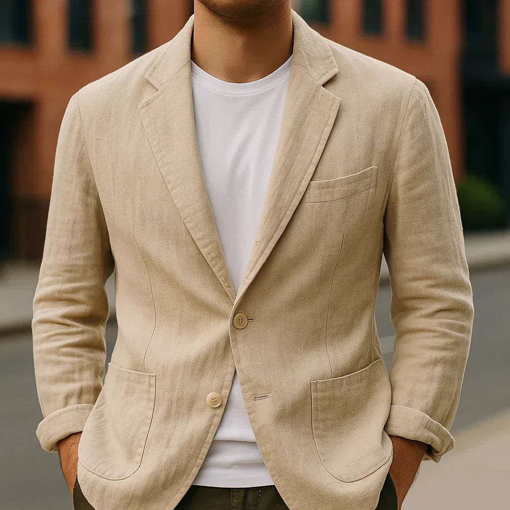 Malone - Timeless Natural & Lightweight Linen Blazer
