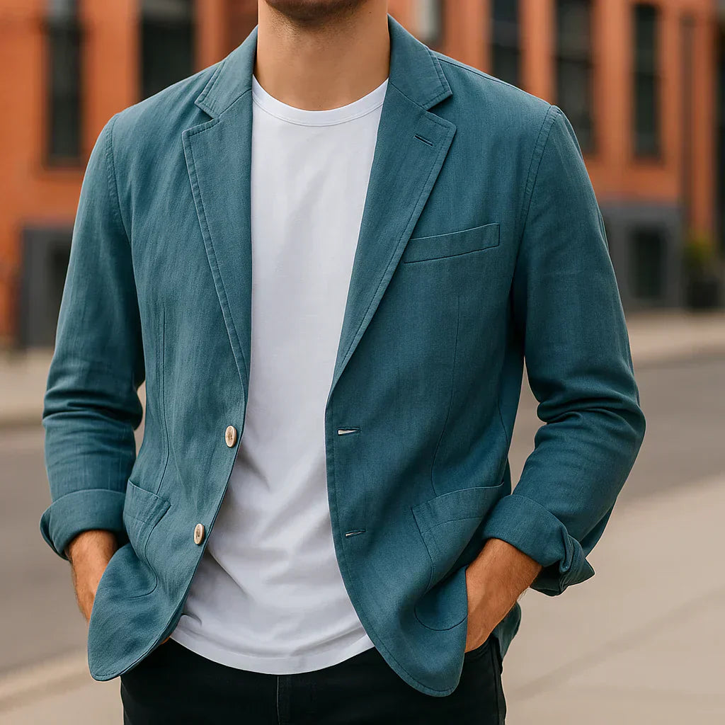 Malone - Timeless Natural & Lightweight Linen Blazer