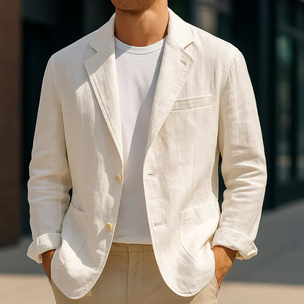 Malone - Timeless Natural & Lightweight Linen Blazer