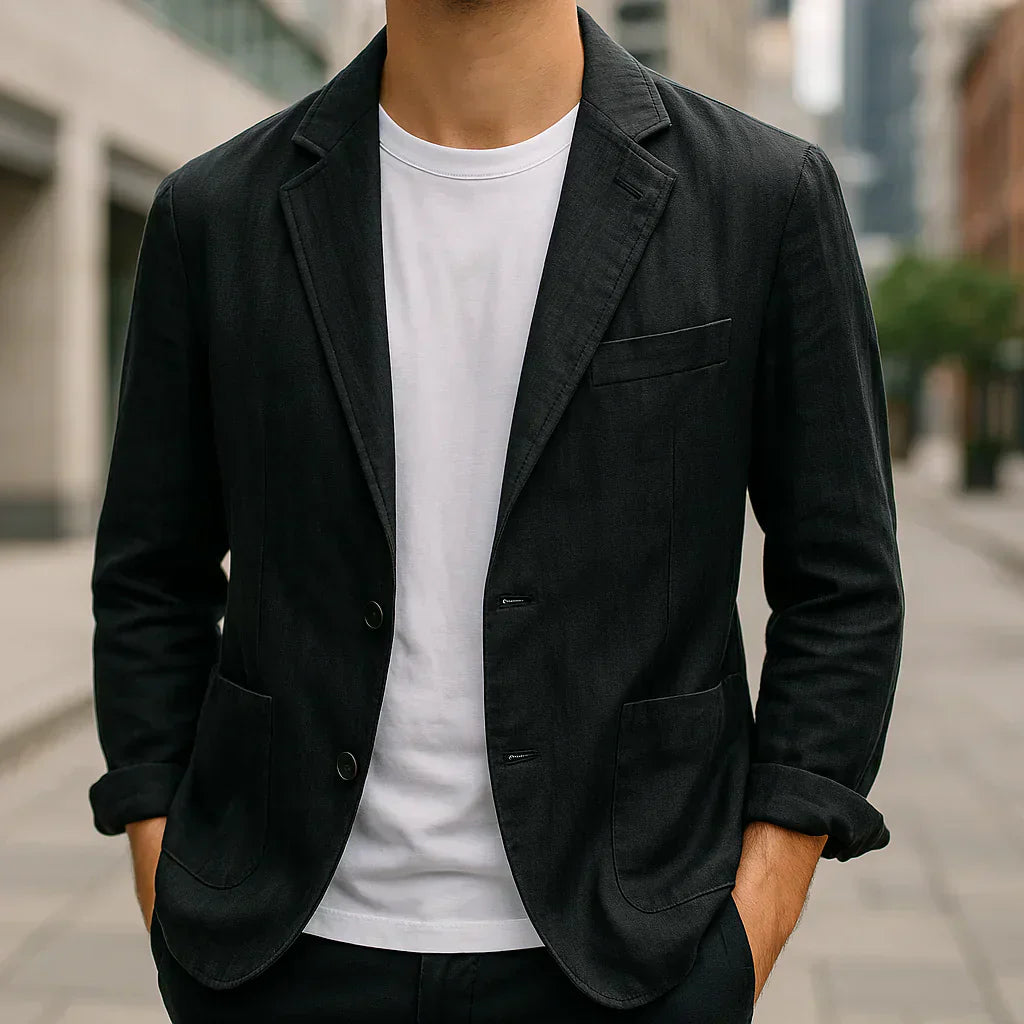 Malone - Timeless Natural & Lightweight Linen Blazer