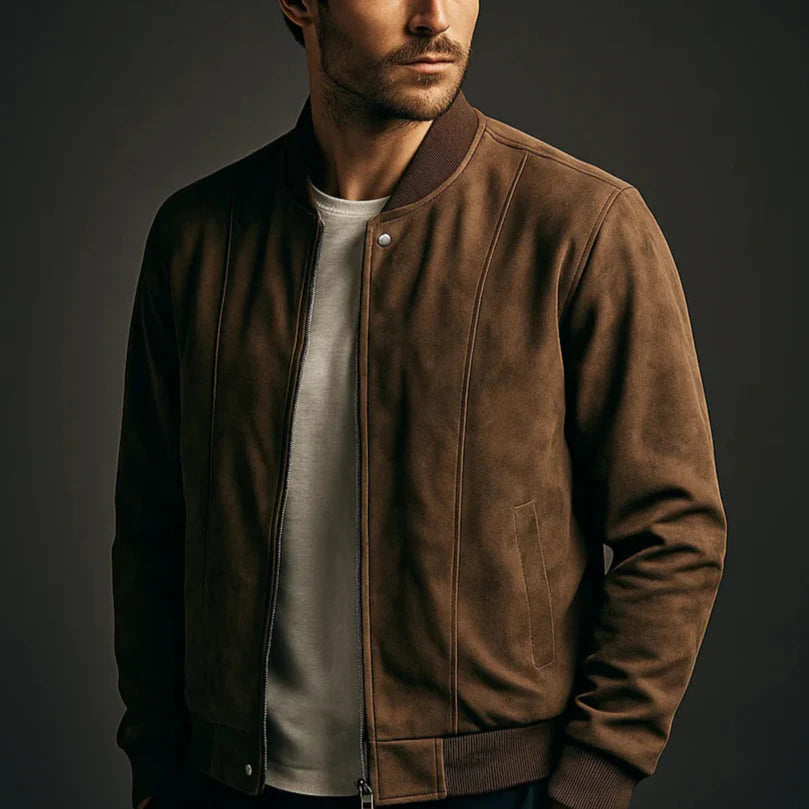 Rawino - Prémiová Semišová Bomber Bunda