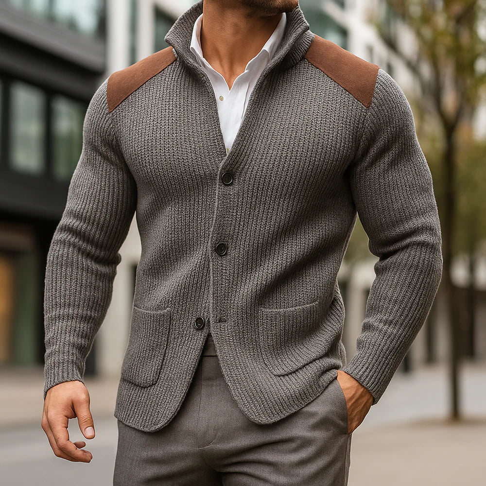 Antone - Élégant Gilet en Maille Texturée