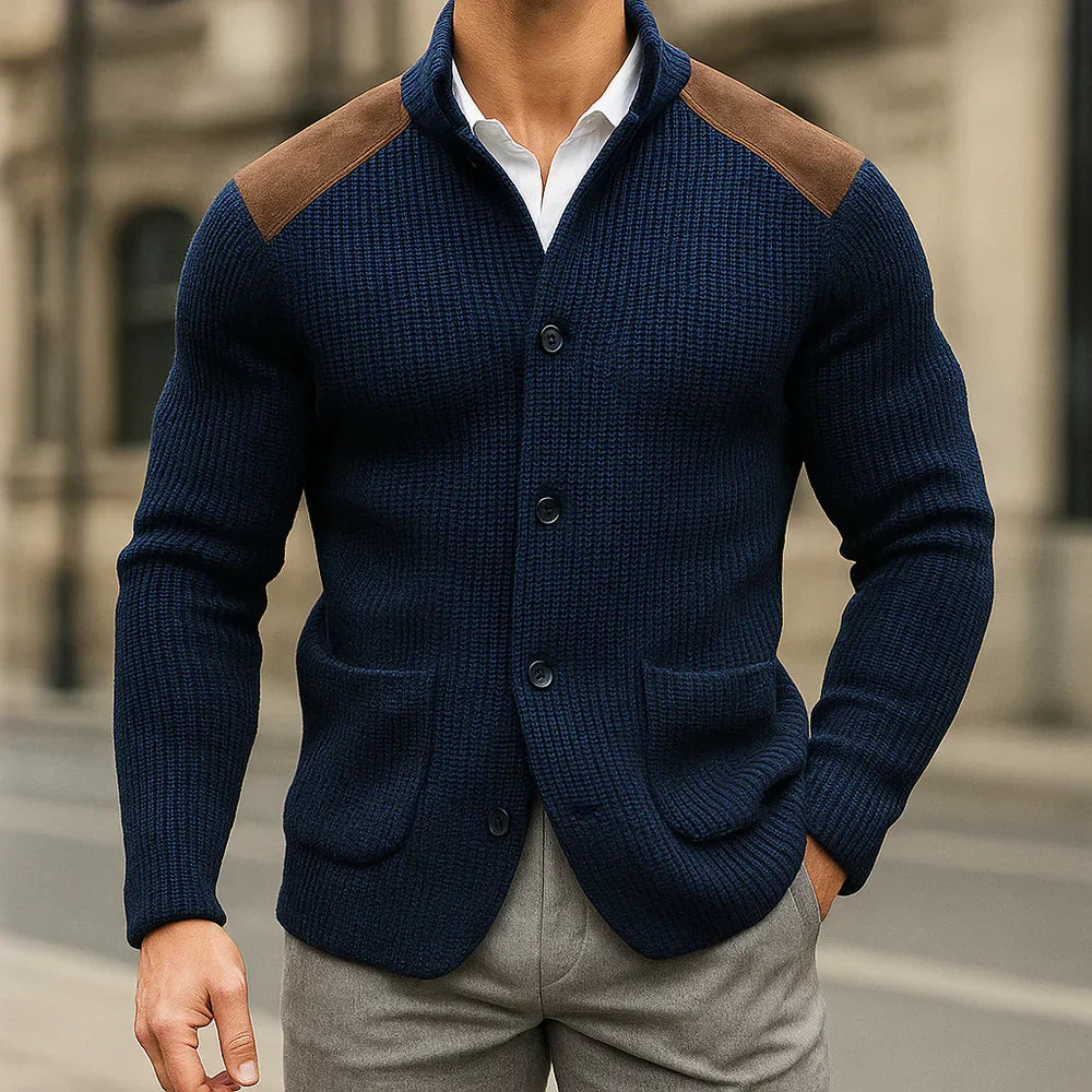 Antone - Élégant Gilet en Maille Texturée