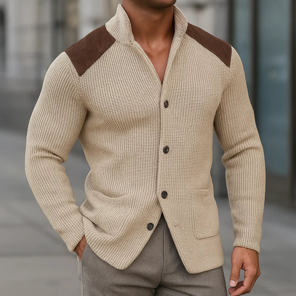 Antone - Élégant Gilet en Maille Texturée