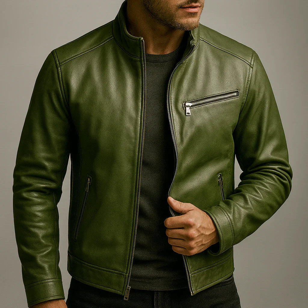Mathieu - Chaqueta Premium de Piel Natural