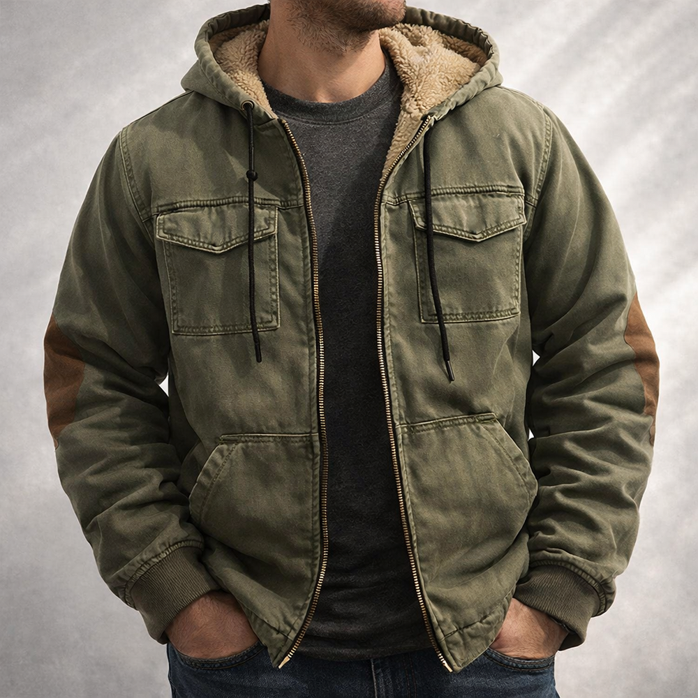 Gishto - Reliable Cargo Style Fleece Jacket