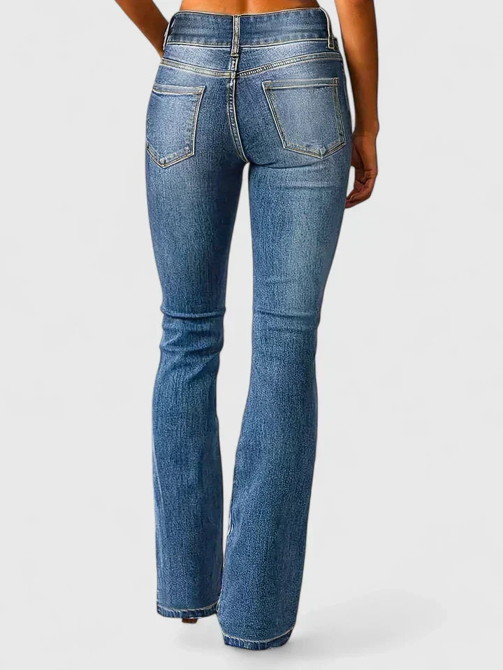 Kenzie - Pohodlné Elastické Bootcut Džínsy