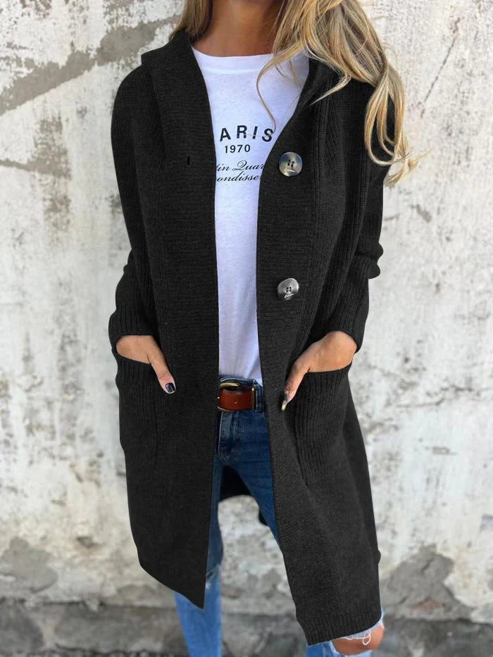 Djenna - Elegantní Dlouhý Pletený Kardigán