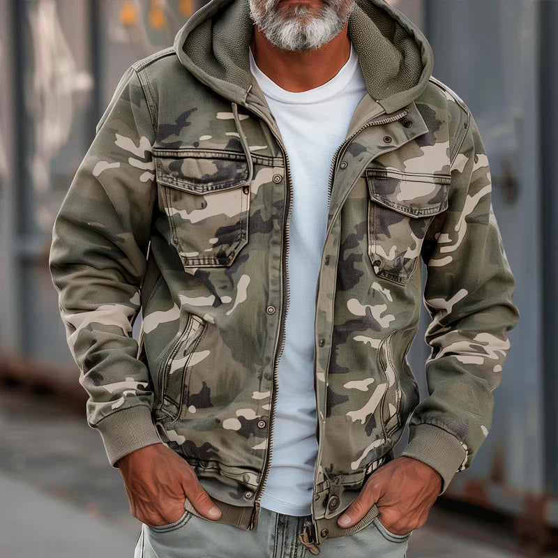 Gilbert - Military Style Hooded Jacket