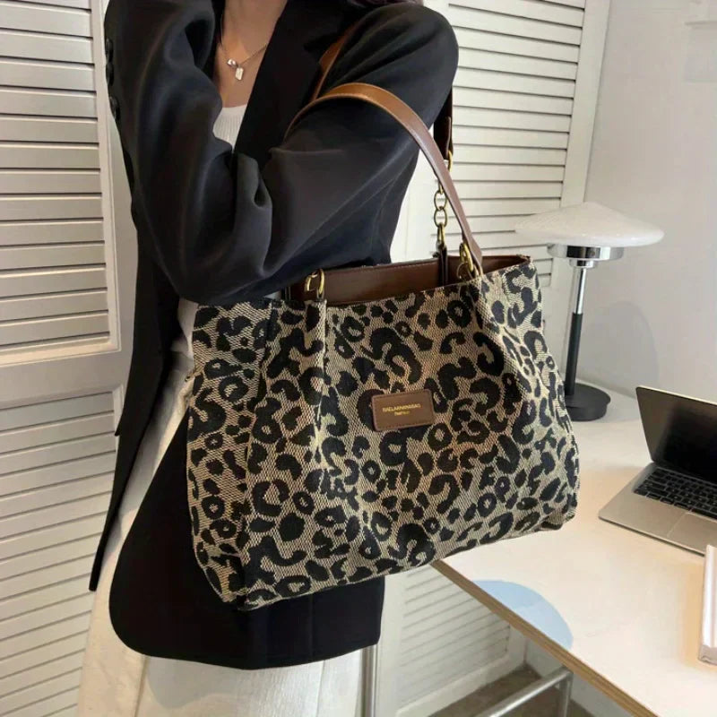 Leonia - Bolso Shopper de Moda Leopardo