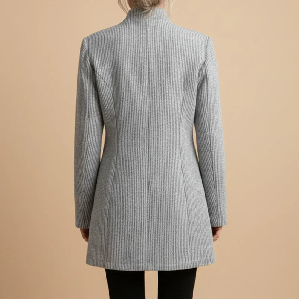 Vera - Élégante Veste Cintrée Grise