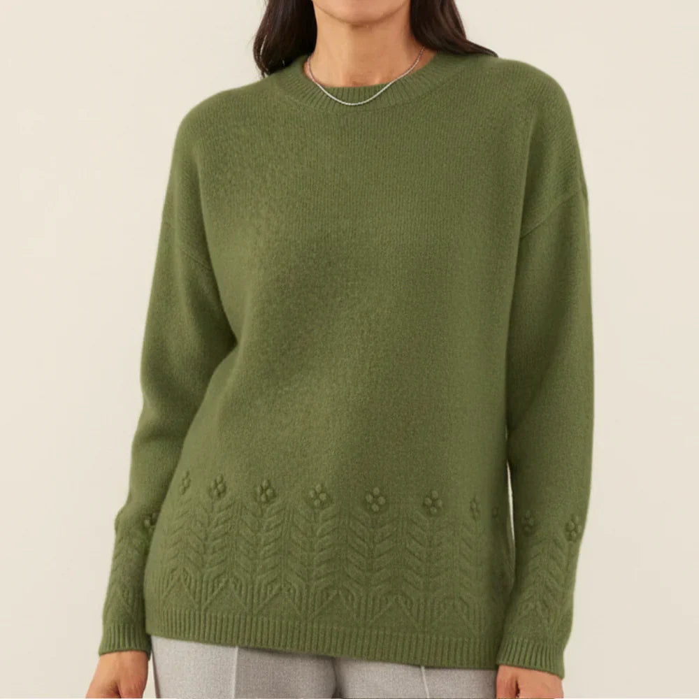 Claudia - Pull Doux Mélange Raffiné de Laine et Cachemire