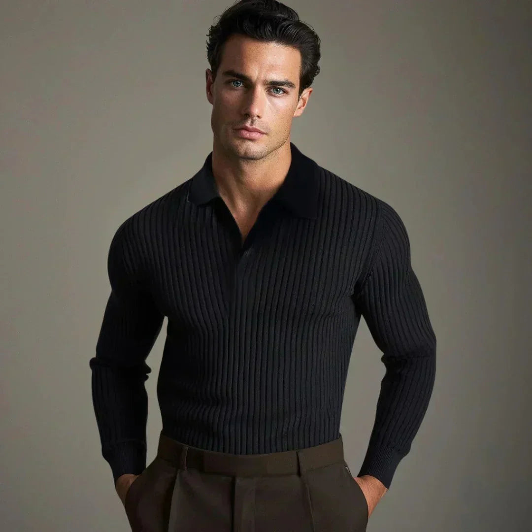 Tristan - Pull Col V Élégance Masculine