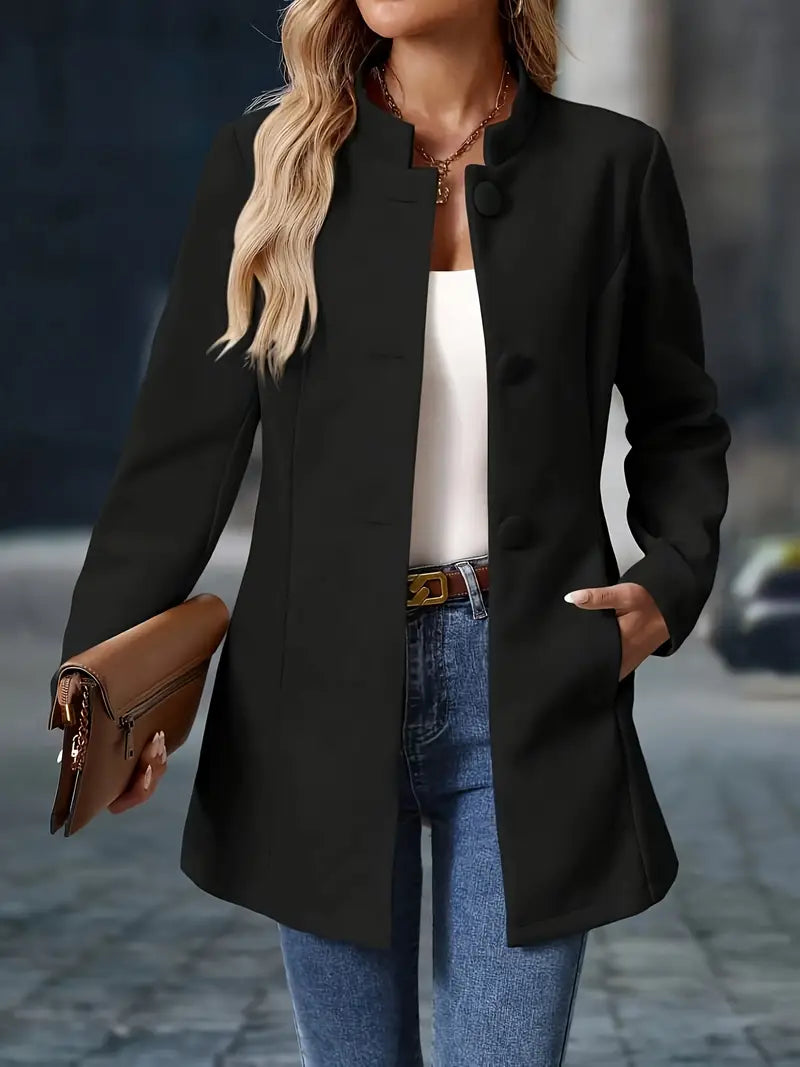 Priscilla - Elegant Blazer Style Long Jacket