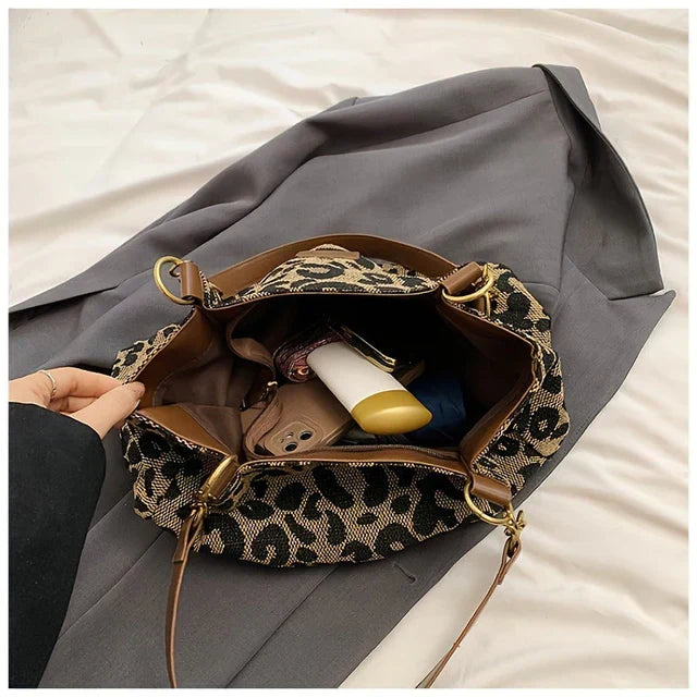 Leonia - Bolso Shopper de Moda Leopardo