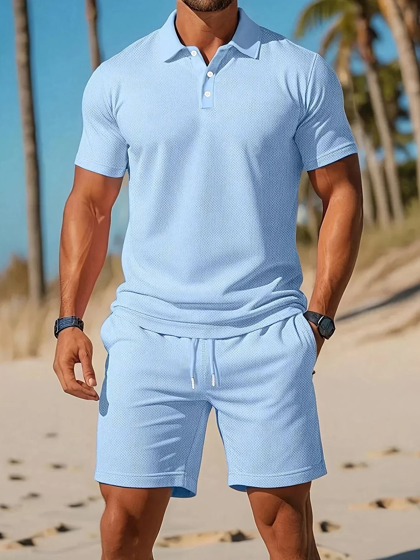 Aiden - Luxury Polo Set with Matching Shorts