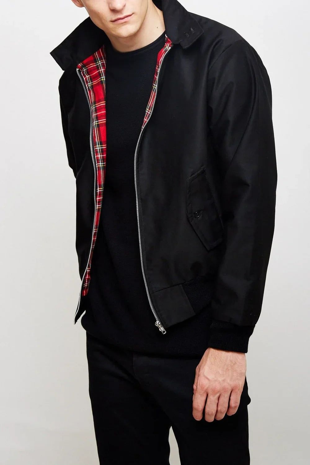 Kelvin - Chaqueta Chic Informal con Forro a Cuadros