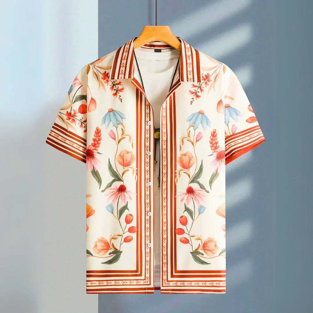 Reece - Luksuriøs Botanisk Design Skjorte