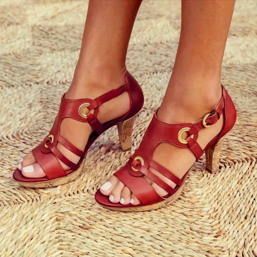 Noémie - Elegante Ortopædiske Hæle Sandaler