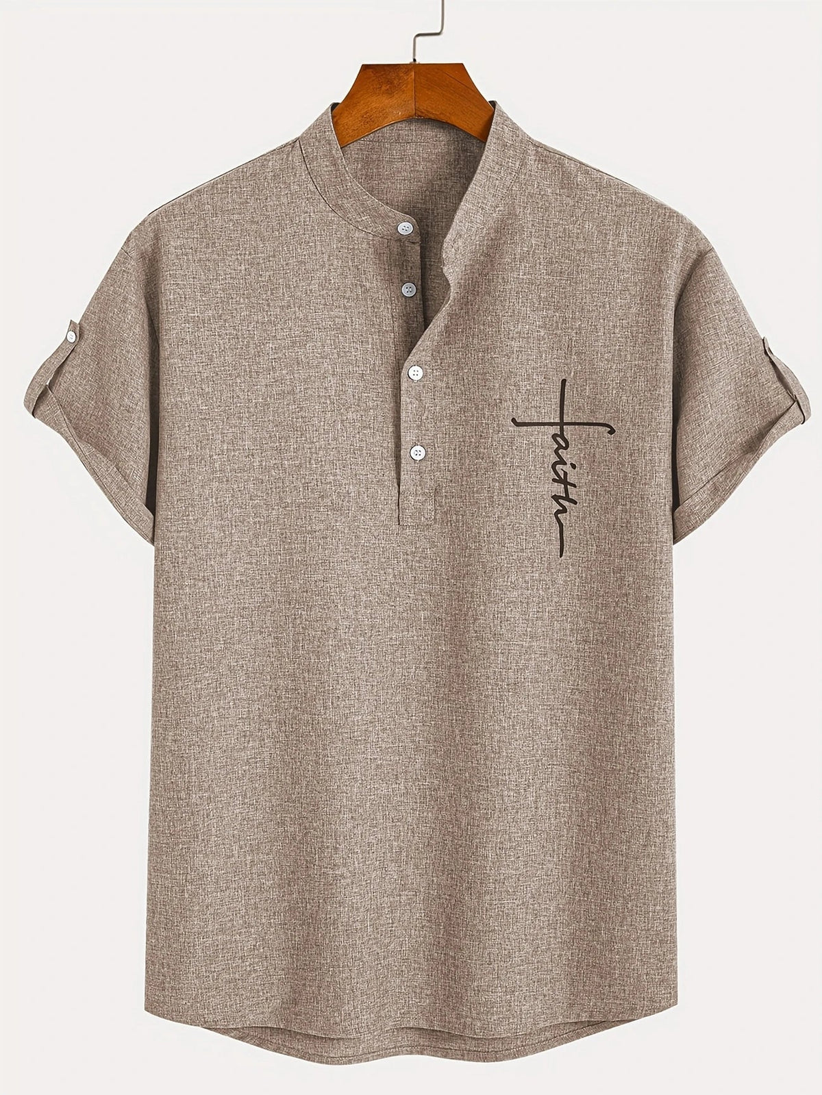 Cristiano - Camisa de Manga Corta "Faith" para Hombre
