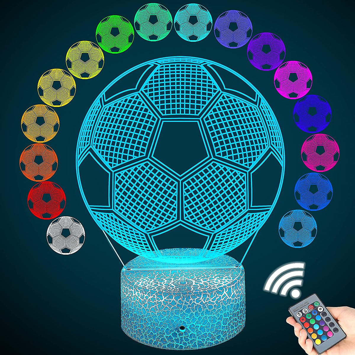Veilleuse de Football 3D à Led