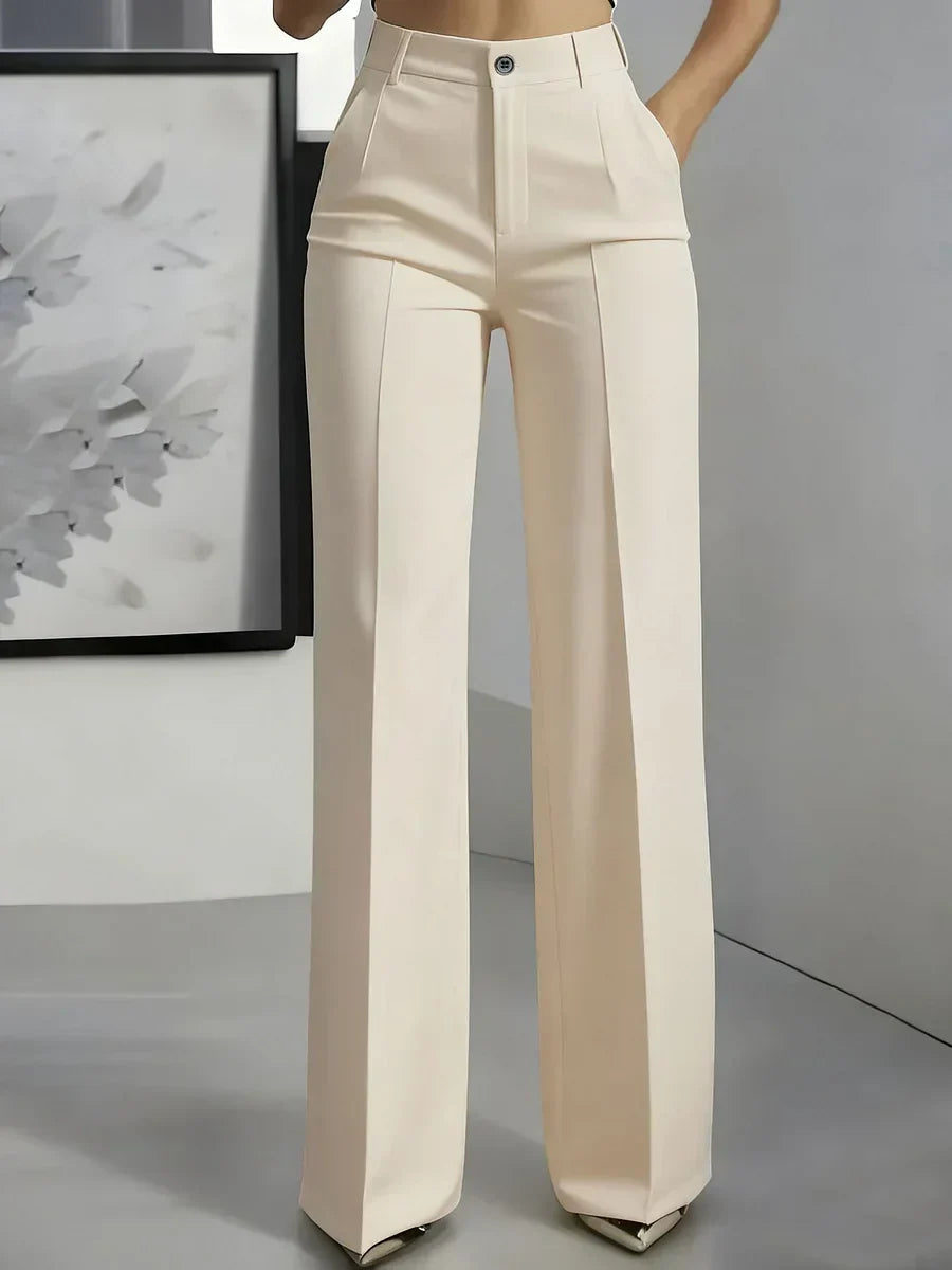 Esma - Élégant Pantalon Taille Haute Stretch Confort