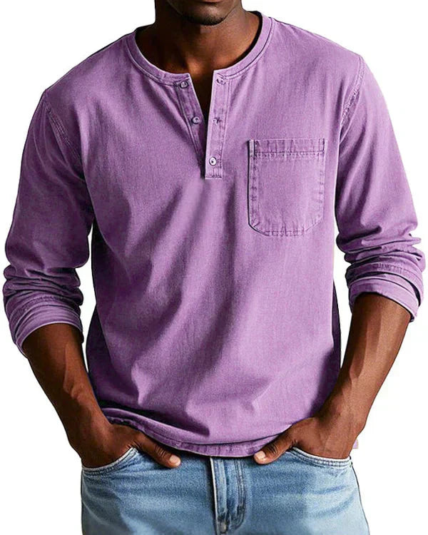 Sebastian - Premium Lightweight Denim Retro Shirt