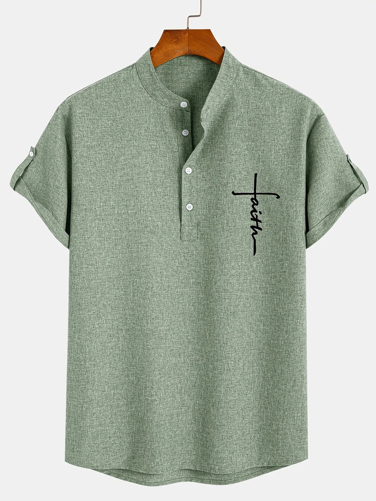 Cristiano - Camisa de Manga Corta "Faith" para Hombre