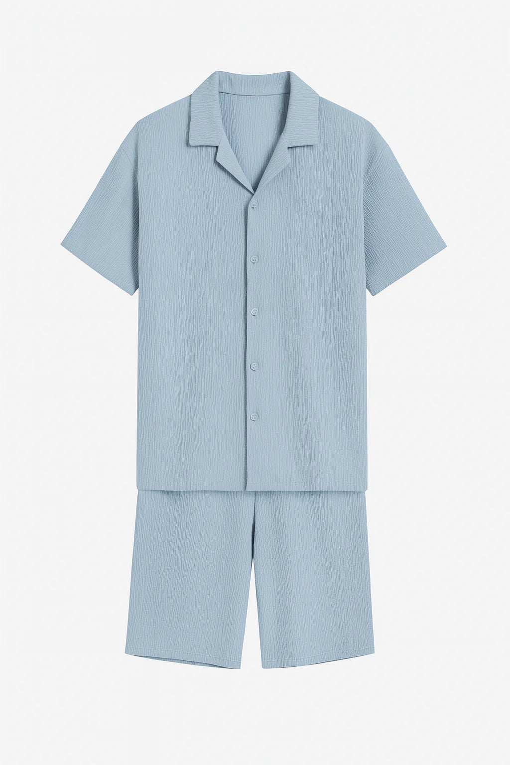 Côme - Plisseret Sommersæt | Skjorte & Shorts