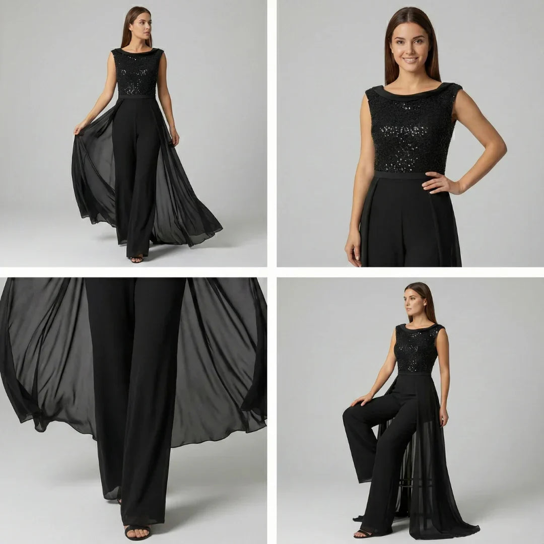 Jasmin - Combinaison Mi Robe Haute Couture